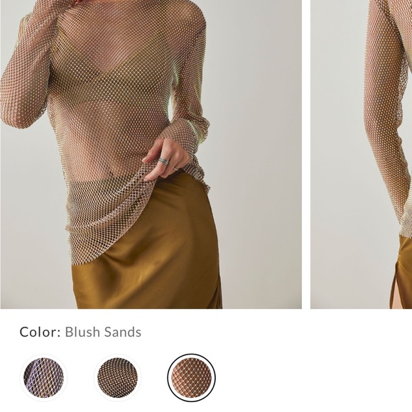 Free People sequin long sleeve - Picture 2 of 4